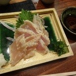 蕎麦切り 酒 大愚 - 鶏の炙り昆布〆