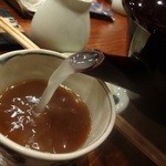 蕎麦切り 酒 大愚 - 蕎麦湯はナチュラル