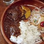 びっくりドンキー - 料理写真:パインカリーバーグディッシュ