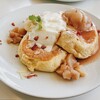 The Olive Cafe - ピーチメルバ風パンケーキ