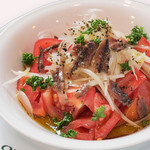 tomato and anchovy salad