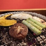 炭火焼肉ホルモンくう - 野菜焼き