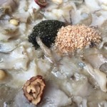 Congee House - おぉ～肝の濃厚な味わいにアワビのうま味エキスがしっかりお粥に馴染んでいてかなり旨い♪