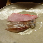 天神橋 青木 - ホタルイカ、金目鯛