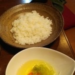 Senshiyokukoubou Manzai - 雑炊セット 結構ご飯多い