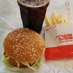 ドムドムハンバーガー - ランチセット（500円）