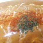 ケーダッシュ - ランチ　カレーオムライス　９００円の中央部のアップ　【　２０１５年４月　】