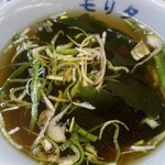 モリタ - 揚げ焼きそば(900円)のスープ