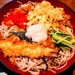 末廣庵 - 冷やしたぬきそば  大盛