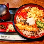 末廣庵 - 冷やしたぬきそば  大盛