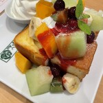 8代葵カフェ - 冷やしフルーツフレンチトースト　1,100円