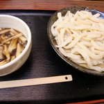 まる政 - きのこ汁うどん　冷