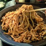 宮崎郷土料理 どぎゃん - キム玉まぜ麺、混ぜ終えたあと。