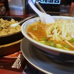 丸源拉麵 練馬光之丘店 - 熟成味噌ラーメン＋チャーハンセット