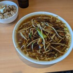 YOKOHAMA中華そば かみ山 - 料理写真:サンマーメン（1200円）スタミナごはん（400円） 
