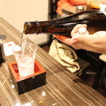 焼肉屋 かねちゃん 至粋亭 - 獺祭 純米大吟醸50 一杯850円