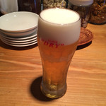 老虎菜 - アサヒスーパードライ中(500円