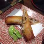 おでん 俺のだし - 芝海老、わらび春巻き