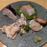半魚人 - 料理写真:刺身盛り合わせ