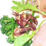 epice - ほたるいかのくんせいです。そして京都産のブロッコリーです。