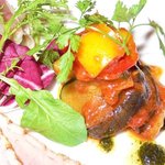 epice - カポナータ・野菜のトマトソース煮です。野菜は全て有機野菜です。