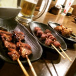 福は家 - 手前からこころ・ずり・つくね