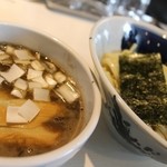 らー麺 山さわ - 2014 ＃２７１ ★らー麺 山さわ ＠気まぐれ限定／イカ煮干ＢＰつけ麺 ￥８５０