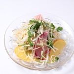 Shisen Ryouri Shokusai - 香菜干糸。押し豆腐と彩り野菜、シャンサイ黒酢風味和え