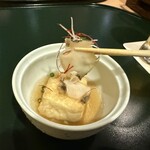 ホテル紅や - 地元松乃屋の揚げ出し豆腐に鮑添え