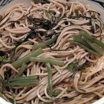 おらが蕎麦 - おらが蕎麦 ヤエチカ店 山菜とろろそば マゼマゼしてズルズルと頂きます