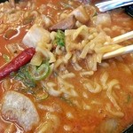 喜多方食堂 - 麺は短くショートパスタのよう…