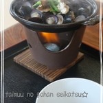 元祖しじみラーメン 和歌山 - 出汁が染み出る～しじみのバター蒸し♪