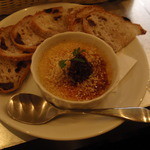 八十郎 - フォアグラのクリームブリュレです。