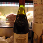 八十郎 - ビールでは我慢できず、飲みきる前に１本目のワインをお願いしました。