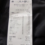 八十郎 - 本日のお会計