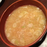 小料理荒井 - あさり汁（３００円＋税）２０１５年４月