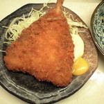 元祖立ち飲み屋 - 2015/05/02 アジフライ１７０円