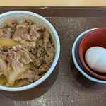 すき家 - 料理写真:牛丼(並)480円+たまご90円