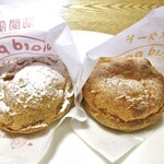 ビアード・パパ アピタ新潟西店 - 料理写真:パイシュークリーム(右)& ストロベリーチーズケーキ