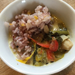 ラピュタファーム - ラピュタでは珍しくグリーンカレー！
      でも、しょっぱ辛い・・・！
      2015年5月3日