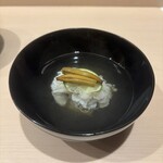 Shinsaibashi Sushi En - 茄子と鱧のお椀