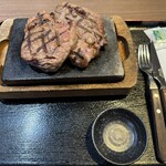 感動の肉と米 - 料理写真:ロースステーキ ダブル