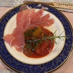 洋食レストラン 倉坂 - シェフの気まぐれオードブル　ラタトゥイユと生ハム