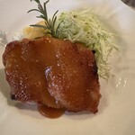 洋食レストラン 倉坂 - ランチコースのチキンの味噌ソテー