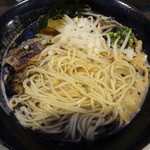 肉汁つけめん イナバ スタイル - 鶏そば（くろ）の麺