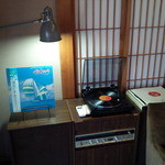 ハコ テ アコ - 室内の一角にはレコードが！