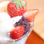 みやけ 旧鴻池邸表屋 - いちごパフェのあん '15 3月中旬
