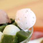 みやけ 旧鴻池邸表屋 - 春ミニパフェ桜アイス '15 3月中旬