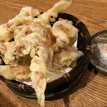 七弐八製麺 - 鶏天ぷら　ピリッと効いた柚子胡椒が泣かせます♪