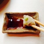 隆兵そば - H27.5　わさび醤油で食べるそばがきは旨い♪